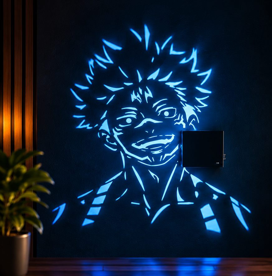 Sukuna Shadow Projection Lamp – Jujutsu Kaisen Anime Wall Light