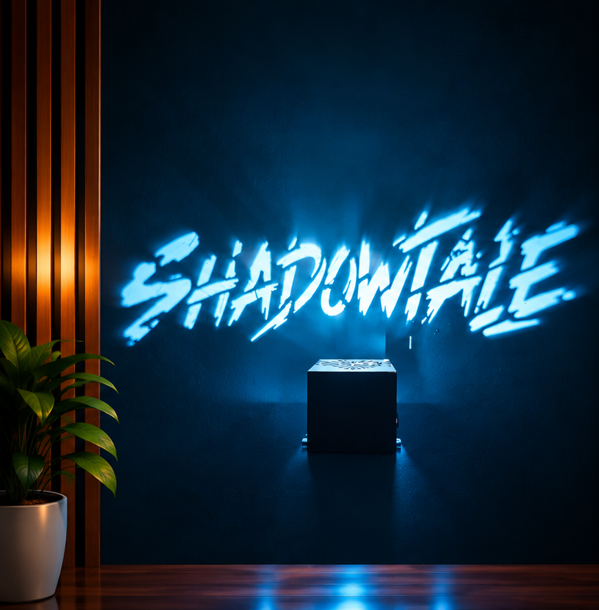 Custom Name Shadow Projection Lamp – Personalized Wall Light